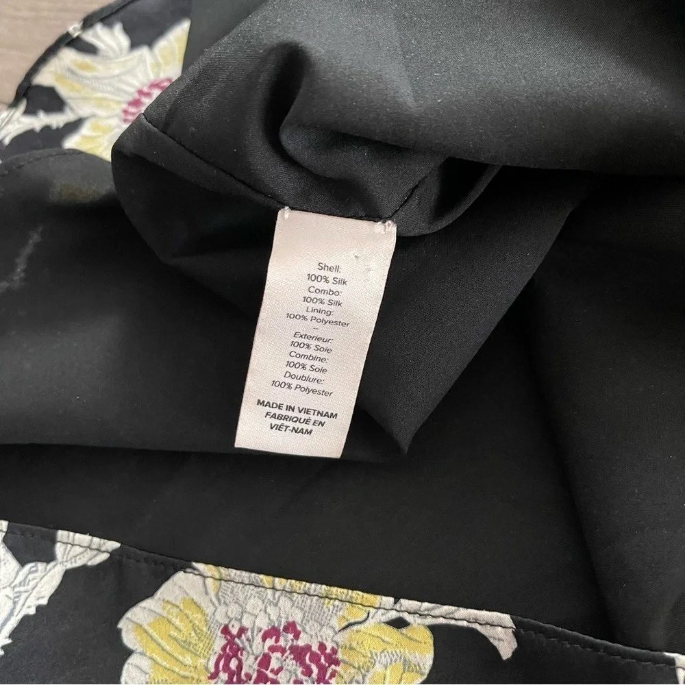 Cinq a‎ Sept Rayna Silk Floral Cold Shoulder Blouse